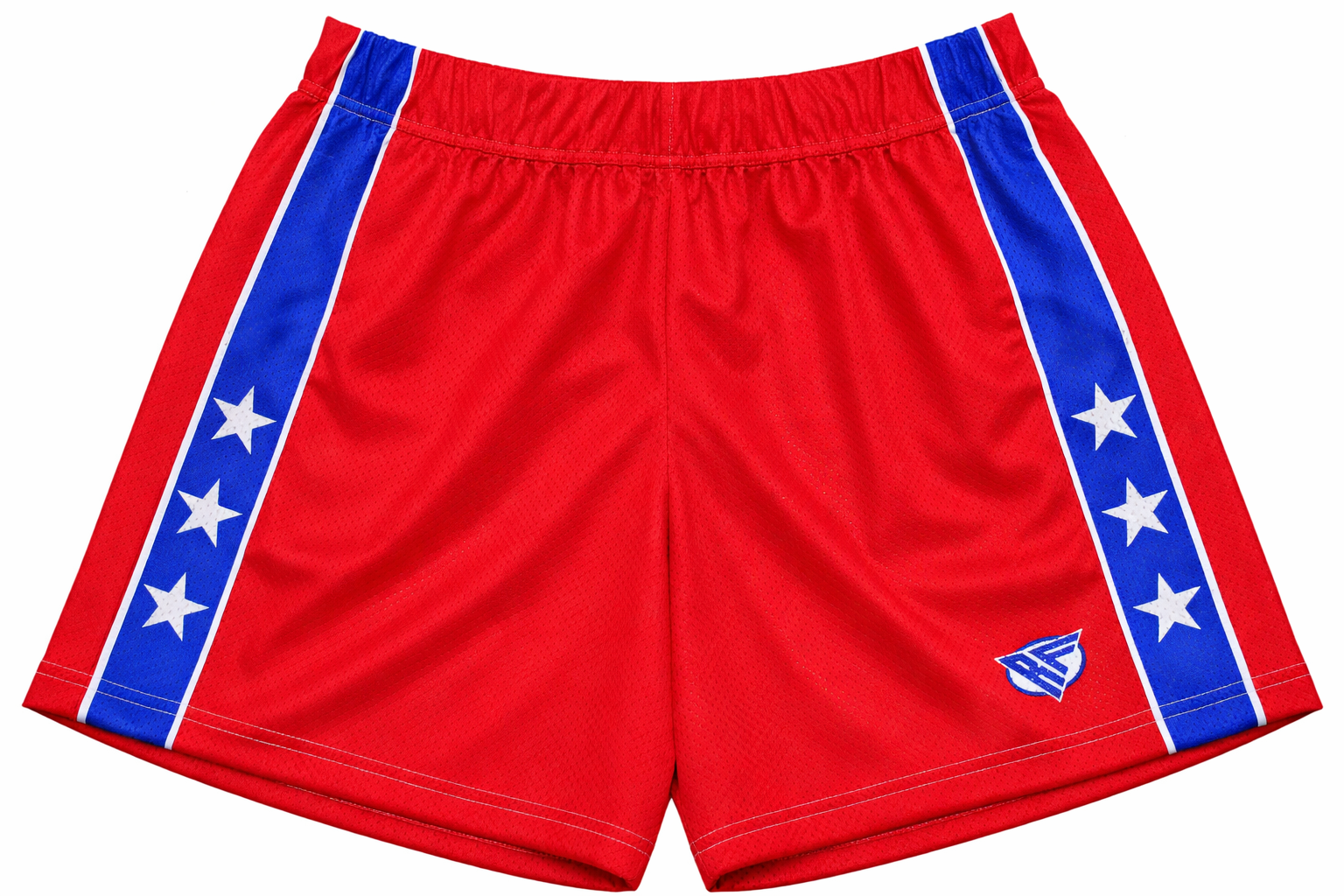 RF-Wear Women's Star Trim Shorts in Red