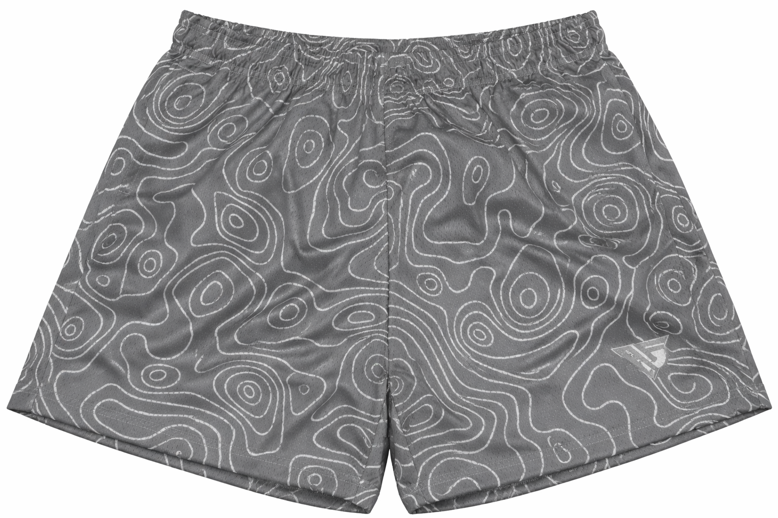 RF-Wear Women's Topography Shorts in Grey/White