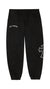 Unisex Cross Heavy Fleece Sweatpants - Black