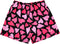 Men's Mesh Heart Shorts - Black/Pink