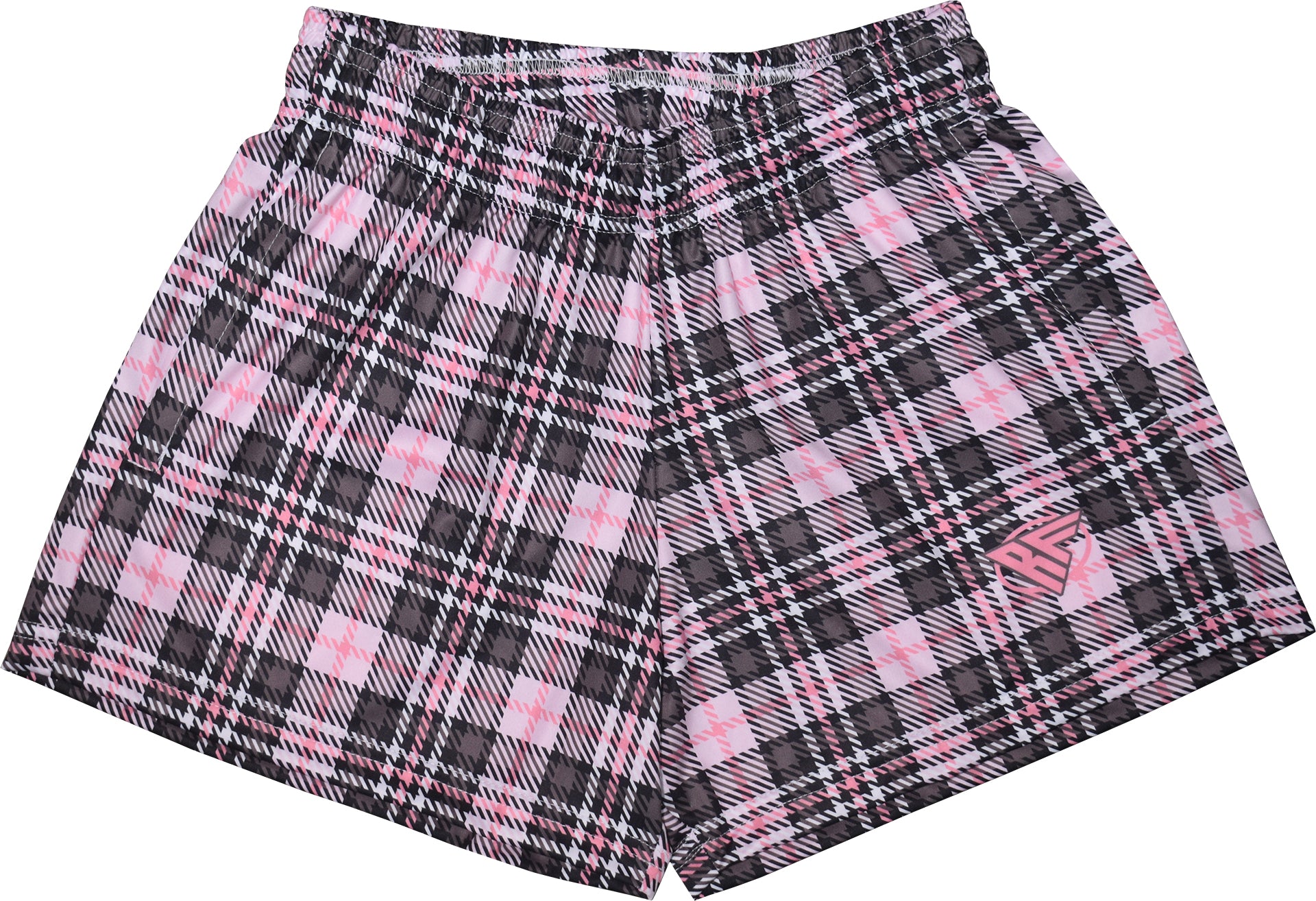 RF Women&#39;s Tartan Plaid Pocket Shorts - Black/Pink