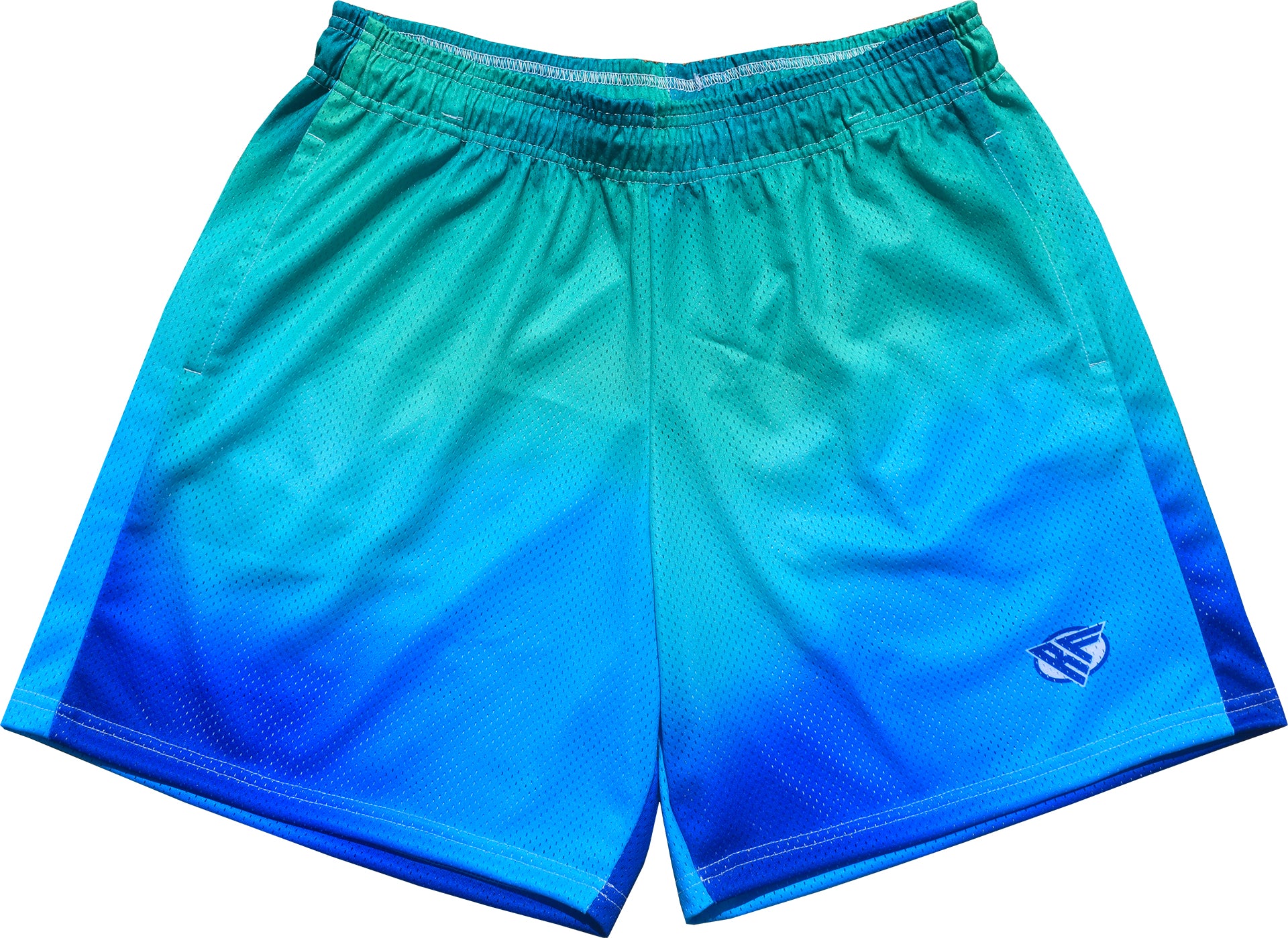 RF Mesh Gradient Shorts - Blue/Teal