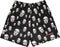 Men's Mesh Boogey Man Faces Shorts - Black/White