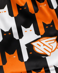 Clearance RF Women's Cats Pocket Shorts - Black/Orange/White