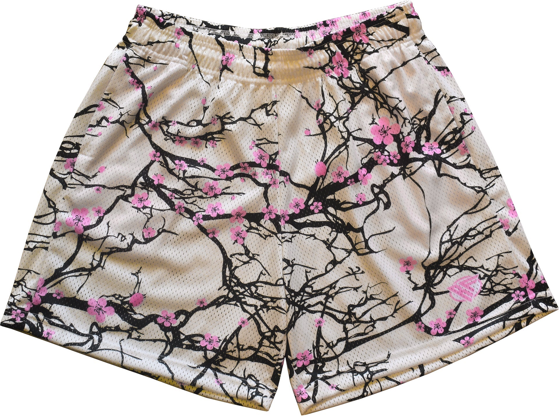 RF Mesh Blossom Shorts - Cream