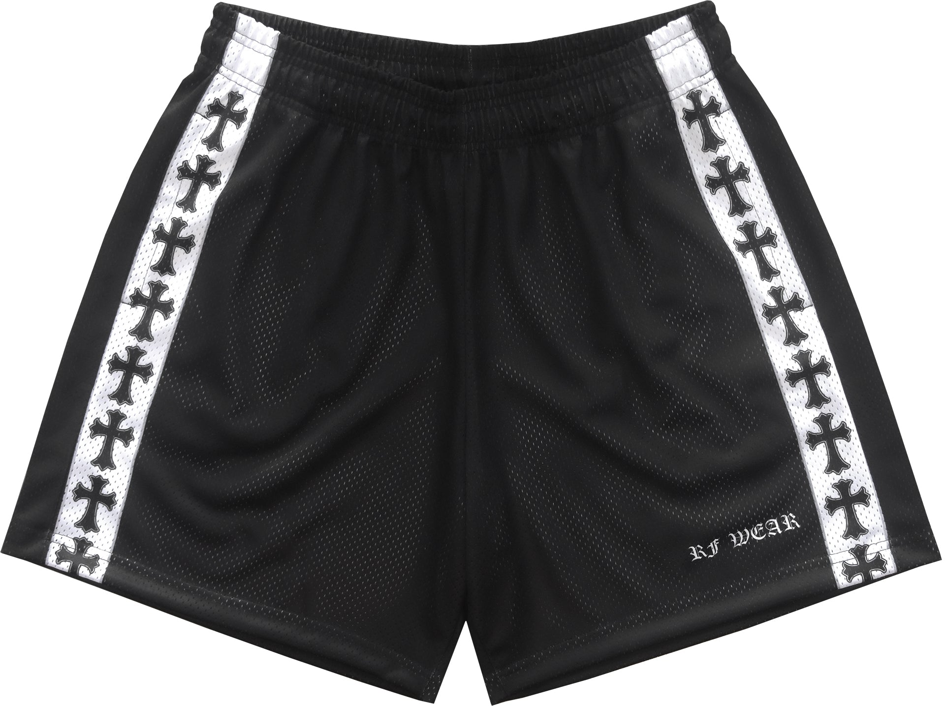 RF Mesh Cross Trim Shorts - Black