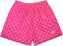 SAMPLE RF Mesh Fuchsia Checkered Shorts - XL (7 Inch)