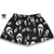 Horror Ghost Faces Shorts - Black/White