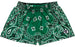 RF Women's Bandana Shorts - Green