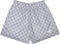 Men's Mesh Checkered Shorts - Grey/White