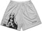 Mens Mesh Mary Shorts - Grey