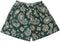 Men's Mesh Paisley Shorts - Pine-Green/Cream