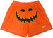 RF Mesh Jack-O-Lantern Shorts - Orange
