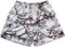 RF-Wear Men's Mesh Blossom Shorts in White/Burgundy 