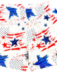 RF-Wear Men's Mesh Patriotic Grunge Shorts in Red/White/Blue