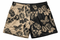 RF-Wear Mens Split Skull shorts in Tan/Black