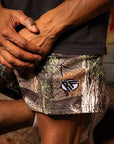 RF Men's Mesh Tree Camo Shorts - Tan