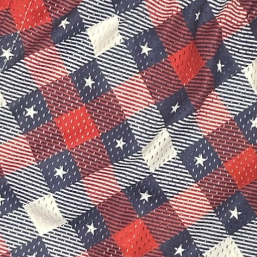 RF Wear Men's Patriotic Plaid Red/White/Blue