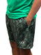 RF Wear Men's Mesh Soldier Shorts - Camo Green - Model Side View