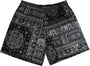 RF Men's Mesh Mismatch Bandana Shorts - Black