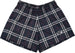 RF Women's Tartan Plaid Pocket Shorts - Navy