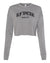 Cropped Old English Crewneck - Grey