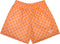 Men's Mesh Checkered shorts - Peach/Cream