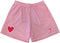 Men's Mesh Heart Shorts - Pink/Red