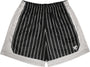 RF Men's Mesh Pinstripe Basketball Shorts - Black/White