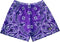 Men's Mesh Bandana Shorts - Purple/White