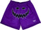 Men's Mesh Jack-O-Lantern Face Shorts -  Purple/Black