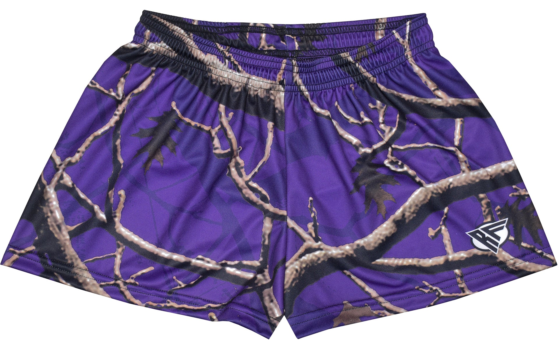 RF Women&#39;s Purple Tree Camo Shorts