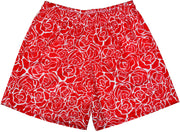 RF Mesh Rose Shorts - Red