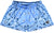 Women's Bandana Shorts - Sky-Blue/White/Black