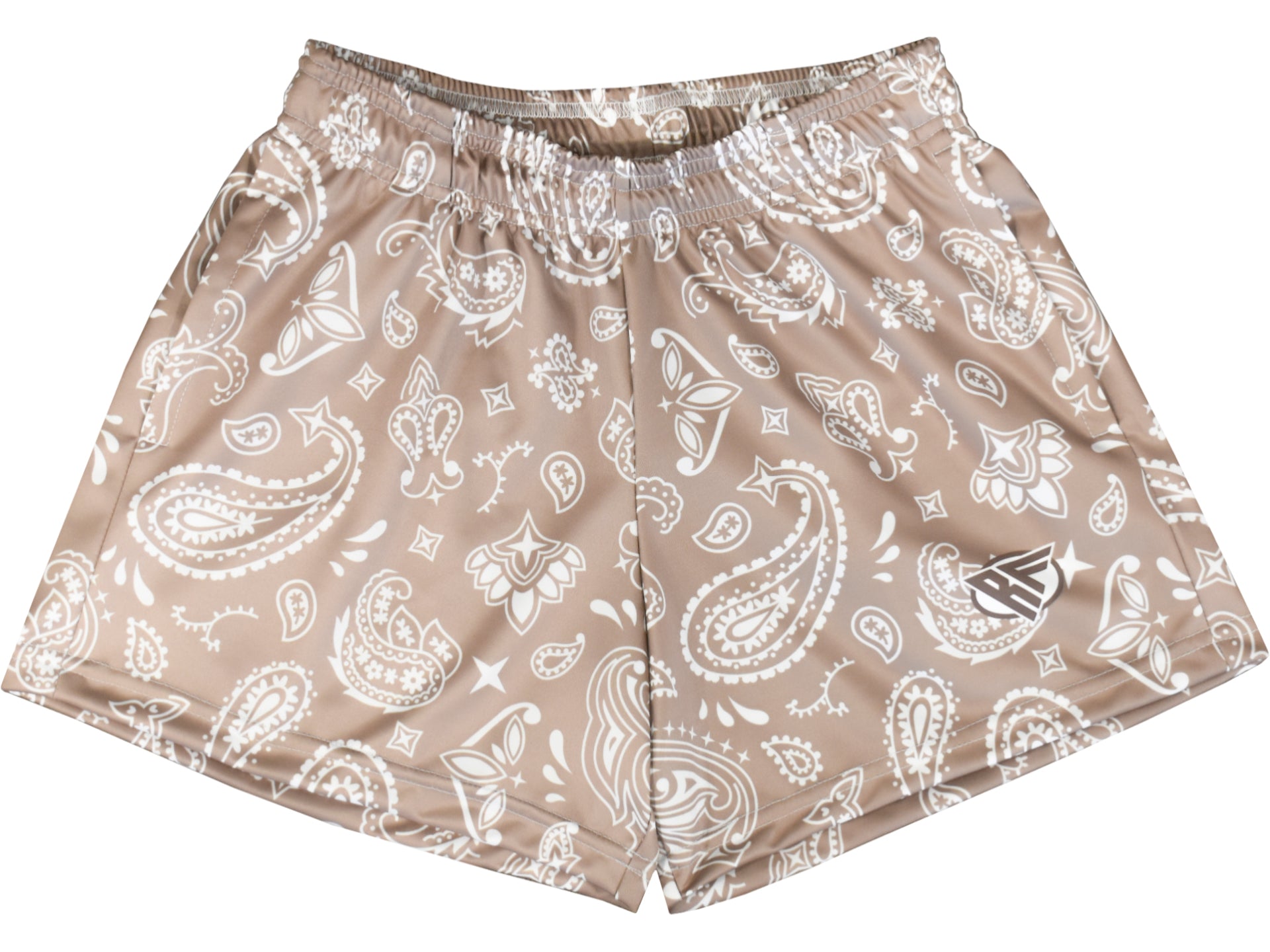 RF Women&#39;s Pocket Shorts - Tan Paisley