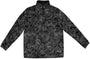 Unisex Quarter Zip Topography Top - Black