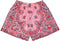 Men's Mesh Bandana Shorts - Pink/Red/Grey