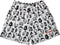 Men's Mesh Horror Faces Shorts - White/Black