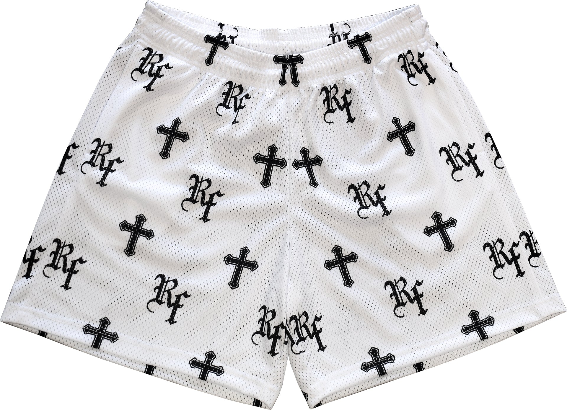 RF Mesh Cross Shorts - White