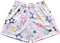 Men's Mesh Star Shorts - White/Multicolor