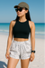 RF Wear Women's Desert Camo Shorts - White/Grey - Model Front View