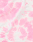 Close-up of RF-Wear Women's Tie Dye Shorts in Pink 
