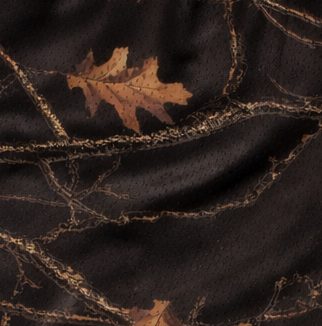 Close-up of RF-Wear Women's Tree Camo Shorts Night