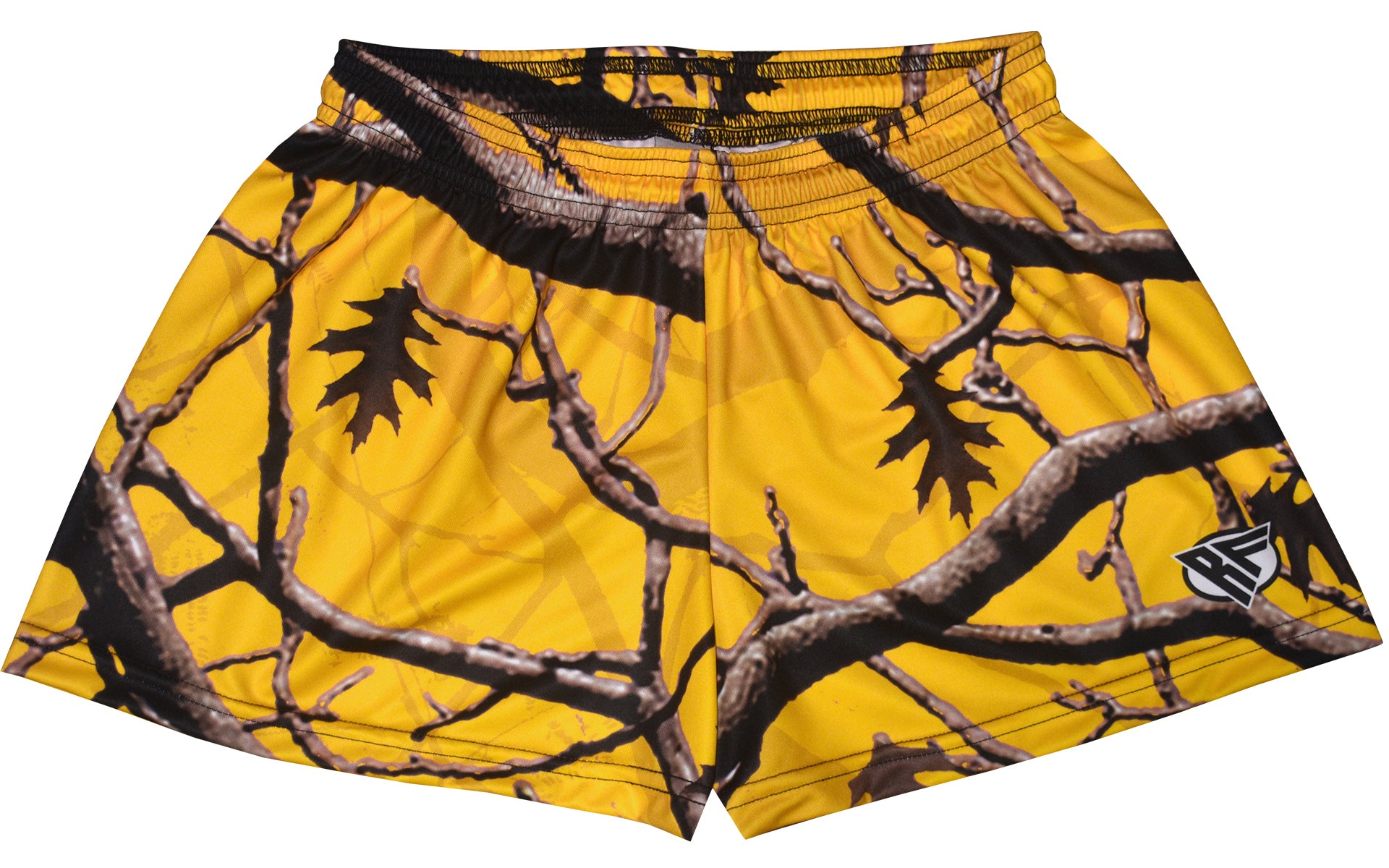 RF Women&#39;s Yellow Tree Camo Shorts