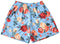 RF-Wear Men's Floral Shorts in Sky-Blue/Red/Peach 