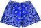 RF-Wear Men's Mesh Bandana Shorts in blue. 