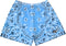 RF-Wear Men's Mesh Bandana Shorts in Sky Blue 