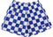 RF-Wear Men's Mesh Checkered Shorts in Blue/White 