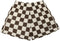 RF-Wear Men's Mesh Checkered Shorts in Mocha/Cream 