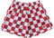 RF-Wear Men's Mesh Checkered Shorts in Red/White 